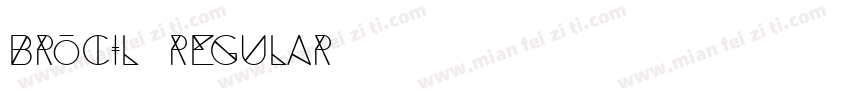 Brocil Regular字体转换